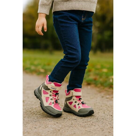 R CORD Kids Hiking Boots Waterproof Non-Slip Pink Gray Size 13 Outdoor Gorpcore - Picture 1 of 8